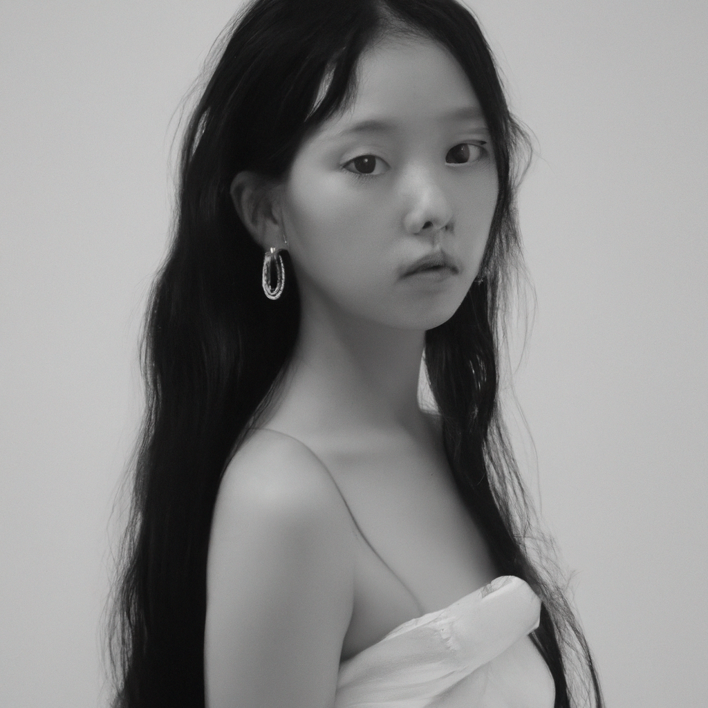 ミニマルなポートレート（生成画像）